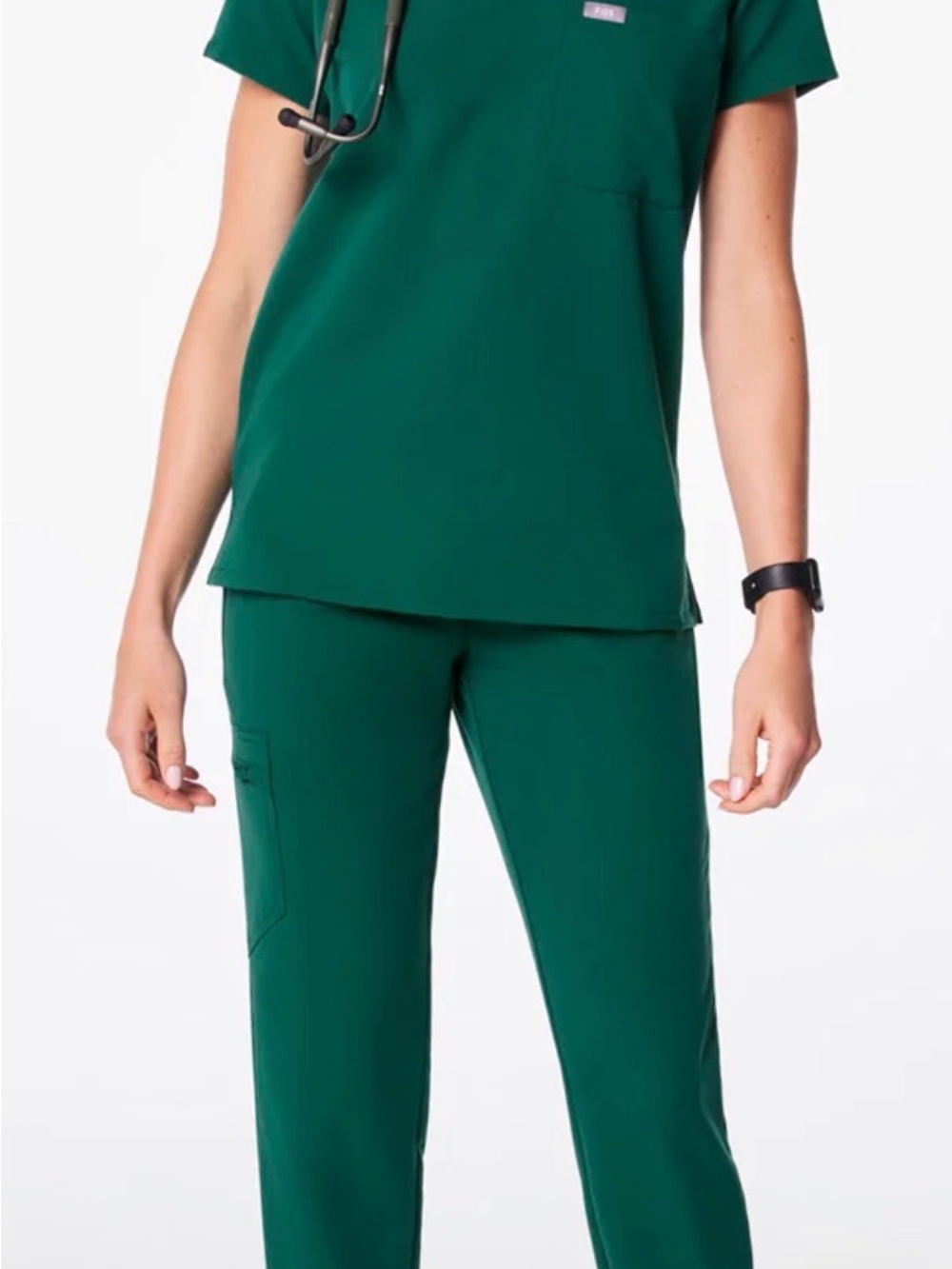 NWT- FIGS Hunter Green Scrub Set